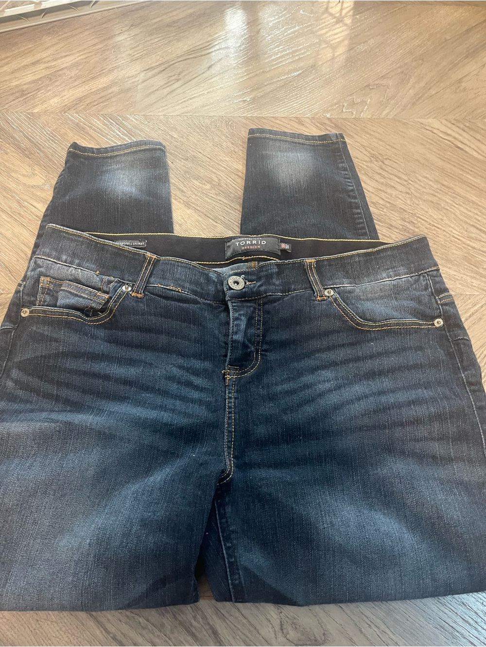 Torrid Dark Blue Stretch Skinny Jeans - Women's 18R